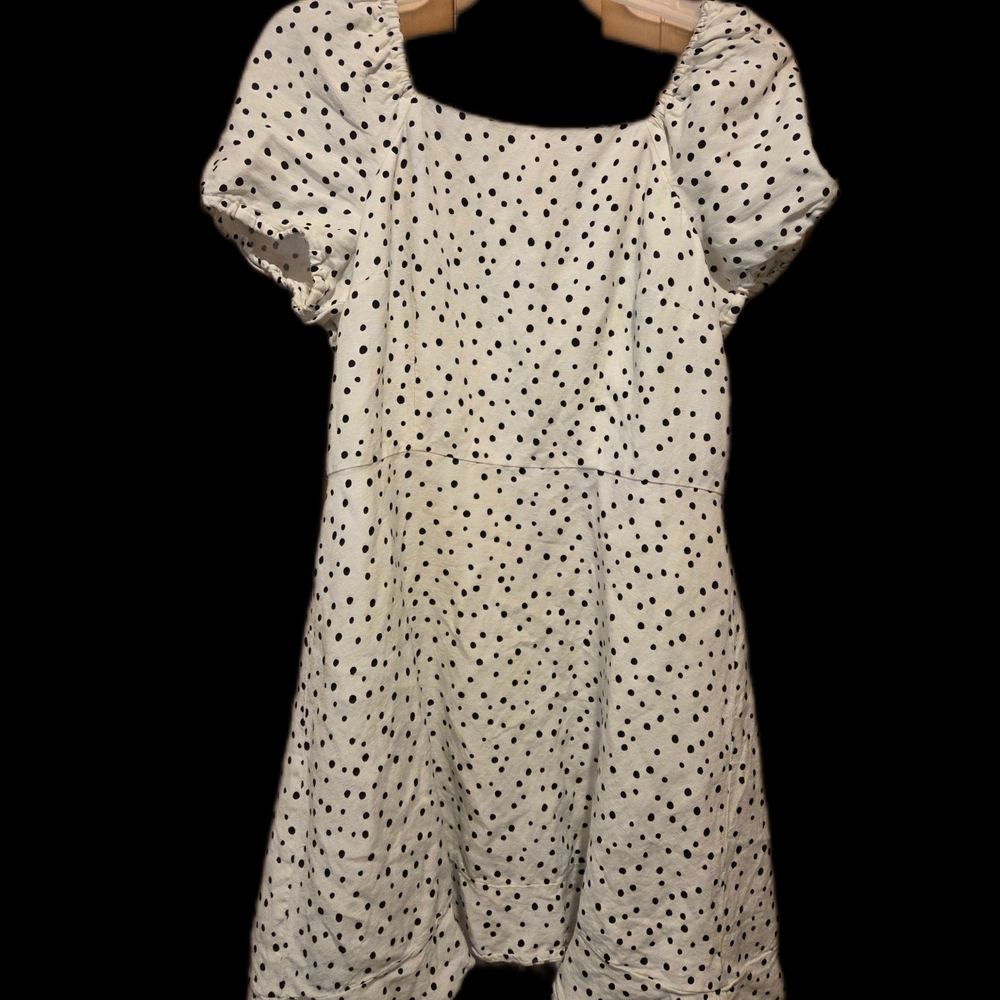 LOFT White Puff Sleeve Sundress